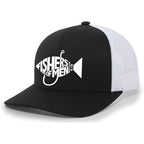 TRENZ SHIRT COMPANY Christian Jesus Fishers of Men Matthew 4:19 Mens Embroidered Mesh Back Trucker Hat with Bold Design and Breathable Mesh Back for Religious Men