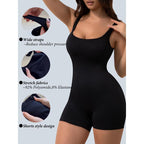Sexy Shapewear Bodysuit for Women Tummy Control Full Body Shaper Seamless Yoga Shorts Slimming Tank Top Workout Leotard Basic Fit