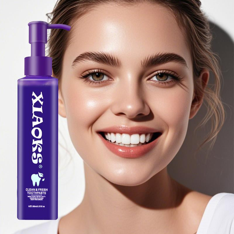 【Buy One, Get One Free】Xiaoks 150Ml Purple Cleansing Fresh Breath Toothpaste for Oral Hygiene Clean & Fresh Formula Oral Care Solution Daily