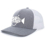 TRENZ SHIRT COMPANY Christian Jesus Fishers of Men Matthew 4:19 Mens Embroidered Mesh Back Trucker Hat with Bold Design and Breathable Mesh Back for Religious Men