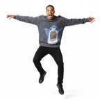 2026 #Springfresh Winter Cartoon Shark Crewneck Polyester Pullover Sweater Unisex Oversized Elegant Casual Streetwear Thick Knitwear Grey Fashion Sweaters Knitted