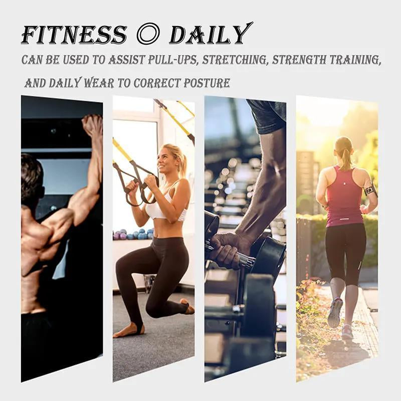 Fitness Heavy Shoulder Straps for Bench Presses & Shoulder Training Supportive & Stable Straps for Back Training & Chest Straightening Muscle Exercise Equipment