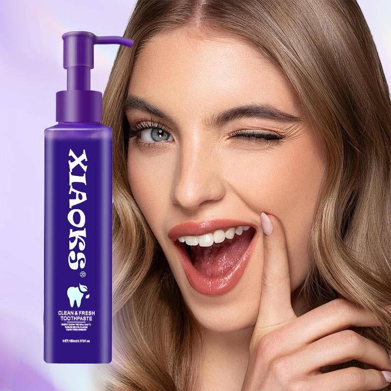 【Buy One, Get One Free】Xiaoks 150Ml Purple Cleansing Fresh Breath Toothpaste for Oral Hygiene Clean & Fresh Formula Oral Care Solution Daily