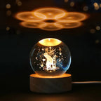 6Cm 3D Crystal Ball Crystal Planet Night Light Laser Engraved Solar System Globe Astronomy Birthday Gift Home Desktop Decoration