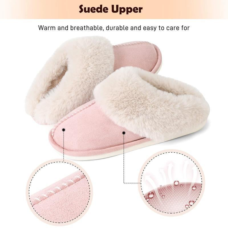 Winter Clog Slippers Casual Soft House Slippers Soft Anti-Skid Home Shoes