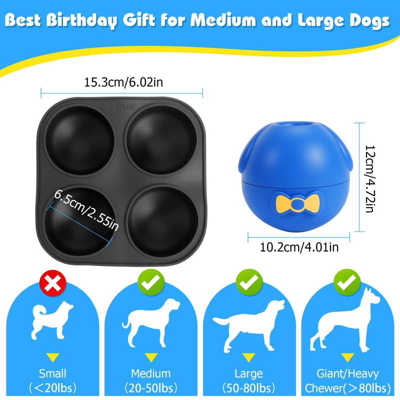 YIPETOR Doggy Ice Pop Toy | DIY Frozen Snack Maker Slow Feeder | Reusable Interactive Puzzle for Anxiety Relief