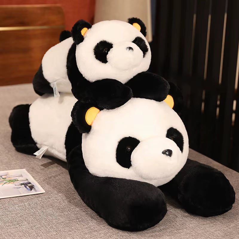 60Cm-120Cm Giant Panda Plush Toys Soft Sleep Pillow Cartoon Animal Bear Stuffed Baby Doll Classic Kids Birthday Christmas Gifts