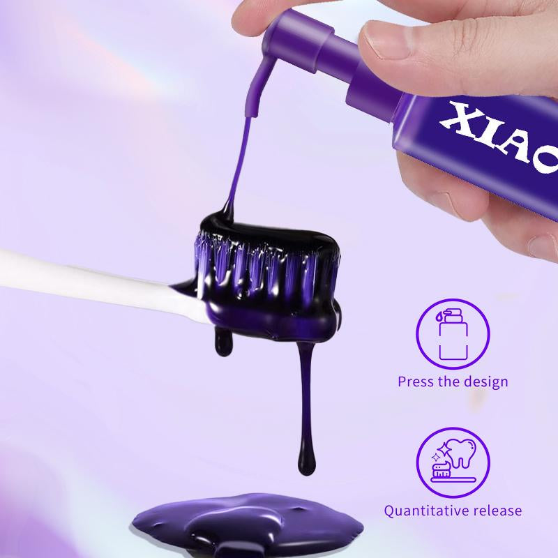 【Buy One, Get One Free】Xiaoks 150Ml Purple Cleansing Fresh Breath Toothpaste for Oral Hygiene Clean & Fresh Formula Oral Care Solution Daily