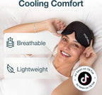 Myhalos Blackout Sleep Mask - 3D Contoured Zero Pressure Memory Foam for Women & Men, Side Sleepers, 100% Light Blocking, Award Winning Comfort