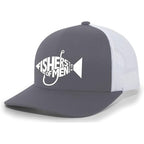 TRENZ SHIRT COMPANY Christian Jesus Fishers of Men Matthew 4:19 Mens Embroidered Mesh Back Trucker Hat with Bold Design and Breathable Mesh Back for Religious Men