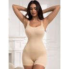 Sexy Shapewear Bodysuit for Women Tummy Control Full Body Shaper Seamless Yoga Shorts Slimming Tank Top Workout Leotard Basic Fit