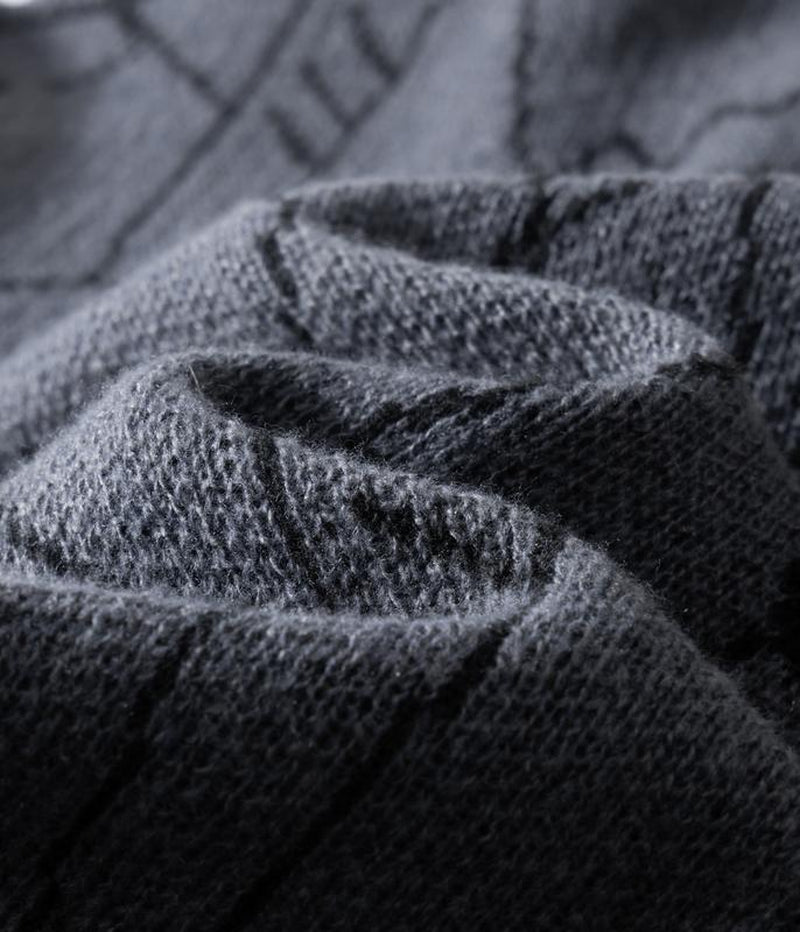 2026 #Springfresh Winter Cartoon Shark Crewneck Polyester Pullover Sweater Unisex Oversized Elegant Casual Streetwear Thick Knitwear Grey Fashion Sweaters Knitted