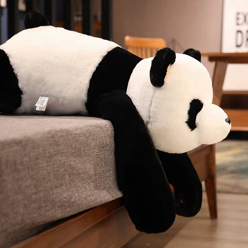 60Cm-120Cm Giant Panda Plush Toys Soft Sleep Pillow Cartoon Animal Bear Stuffed Baby Doll Classic Kids Birthday Christmas Gifts