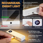 Smart LED Reading Light Book Light Treasure Box Rechargeable Clear LED Flat Reading Light Timer Doodleable Study Lamp the Quiet Reader'S Dream Lights Ultra-Thin Wireless Design