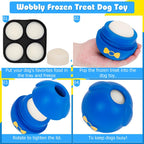 YIPETOR Doggy Ice Pop Toy | DIY Frozen Snack Maker Slow Feeder | Reusable Interactive Puzzle for Anxiety Relief