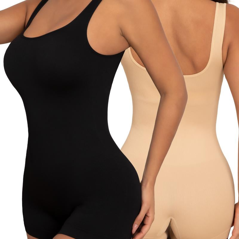 Sexy Shapewear Bodysuit for Women Tummy Control Full Body Shaper Seamless Yoga Shorts Slimming Tank Top Workout Leotard Basic Fit